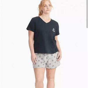 New/TOMMY HILFIGER CURVE V-NECK SLEEP SET